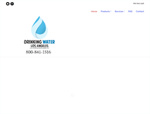 Tablet Screenshot of drinkingwaterlosangeles.com
